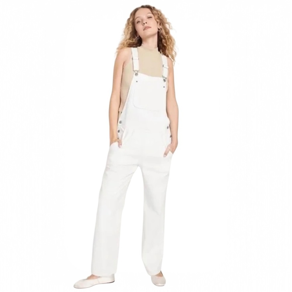 Old Navy Slouchy Straight Leg Overalls NWT 6 Tall